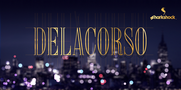 Delacorso Outlines Font poster