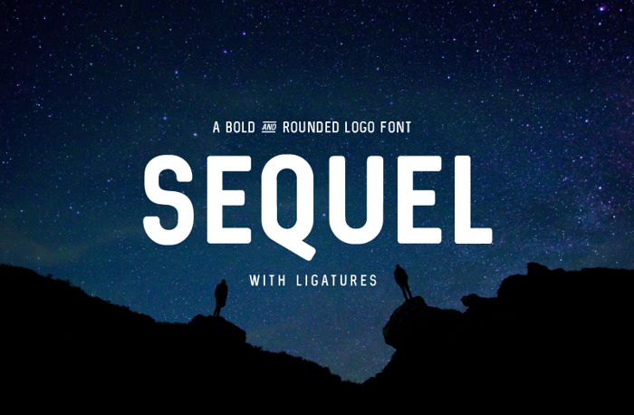 Sequel Font poster