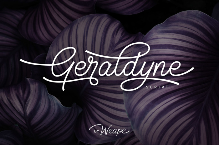 Geraldyne Font poster