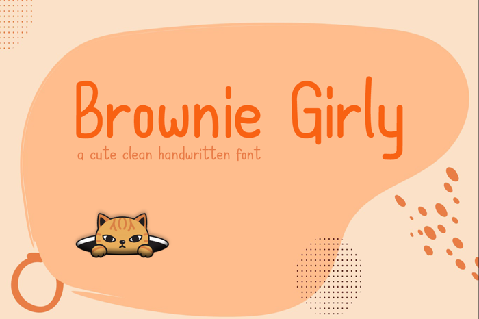 Brownie Girly Font poster