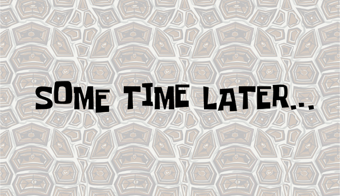 Some Time Later Font poster
