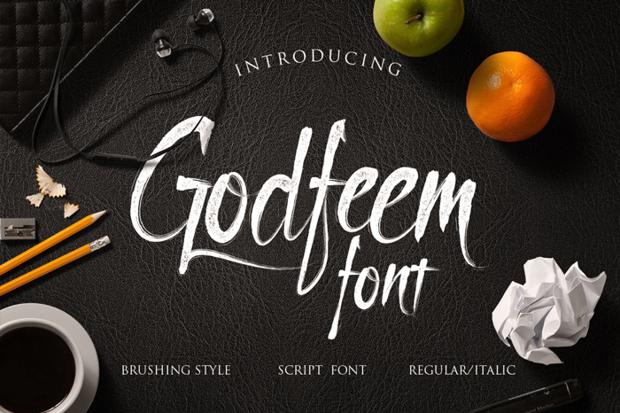 Godfeem Font poster