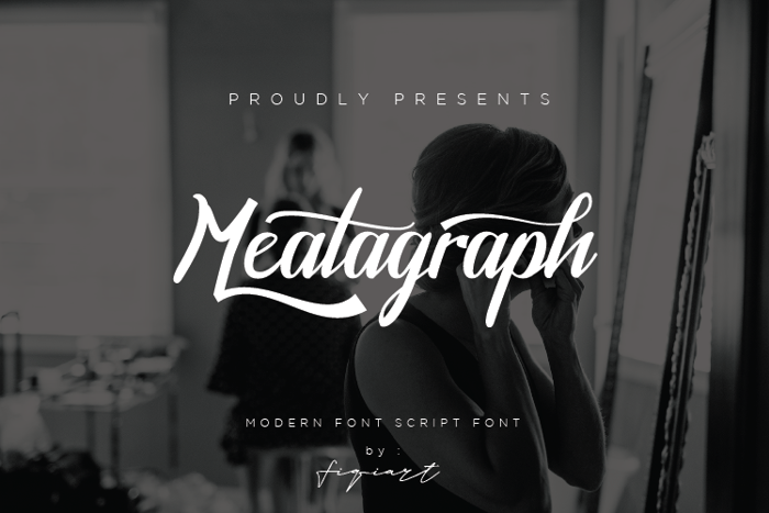 Meathagraph Font poster