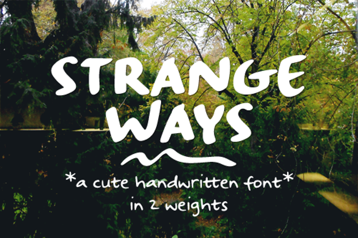 Strangeways Sample Font poster