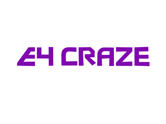 E4 Craze Font poster