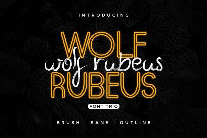 Wolf Rubeus Demo Font poster