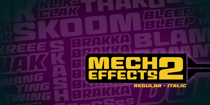 MechEffects2 BB Font poster