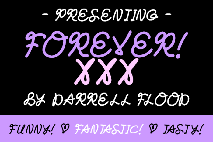 Forever Font poster