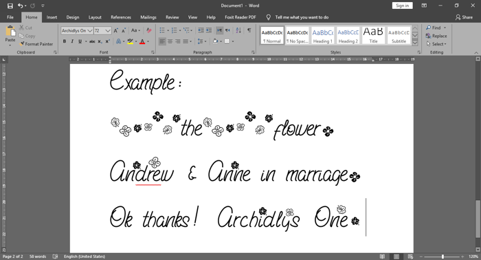 Archidlys One Font poster