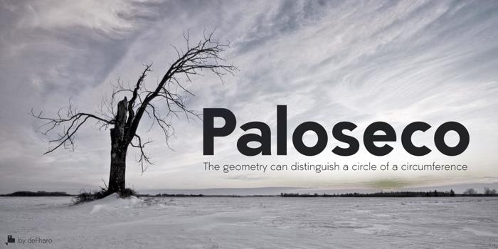 Paloseco Font poster