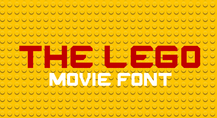 THE LEGO MOVIE Font poster
