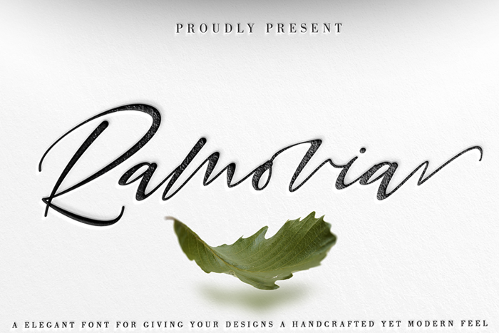 Ramovia Font poster