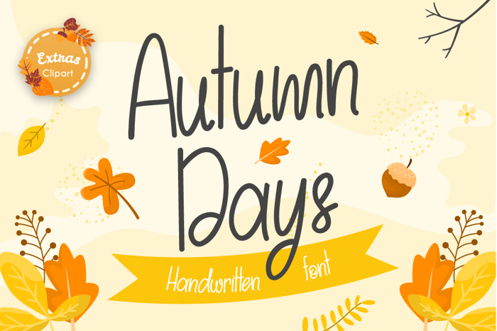 Autumn Days Font poster