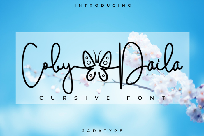 Coby Daila Font poster
