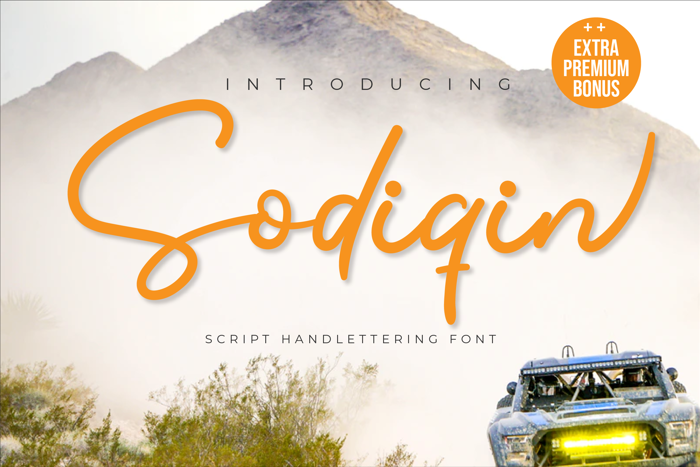 Sodiqin Font poster