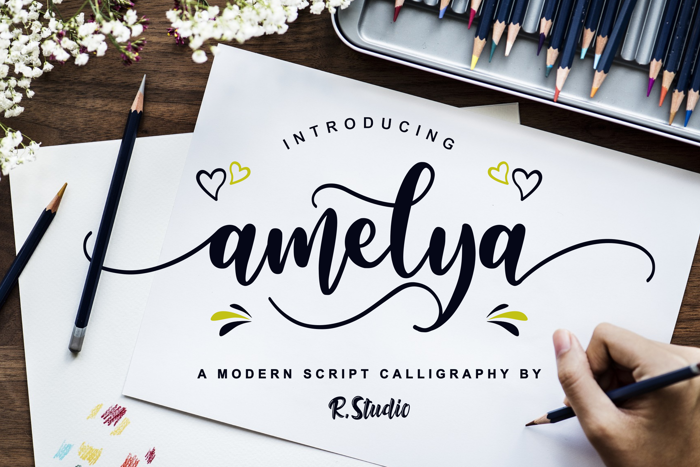 Amelya Font poster