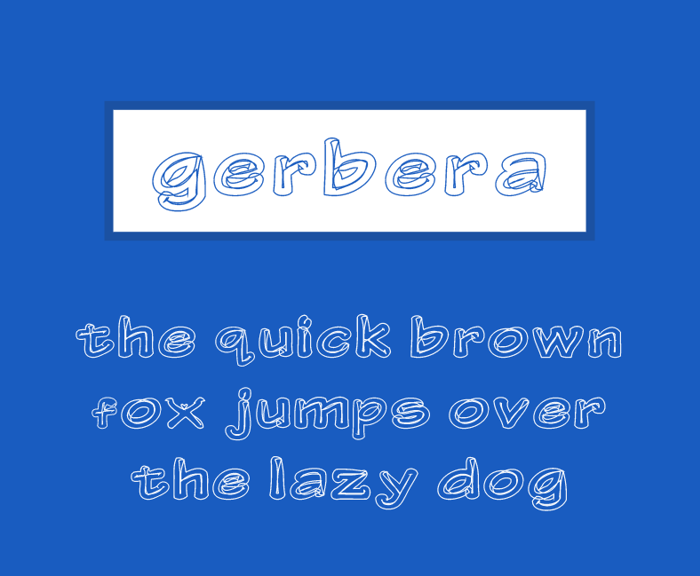 Gerbera Font