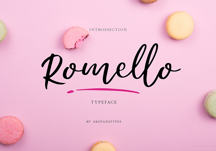Romello Font poster