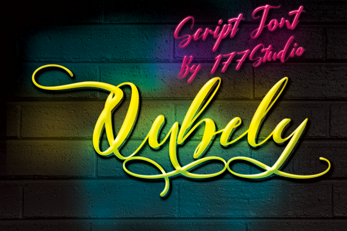 Qubely Font poster