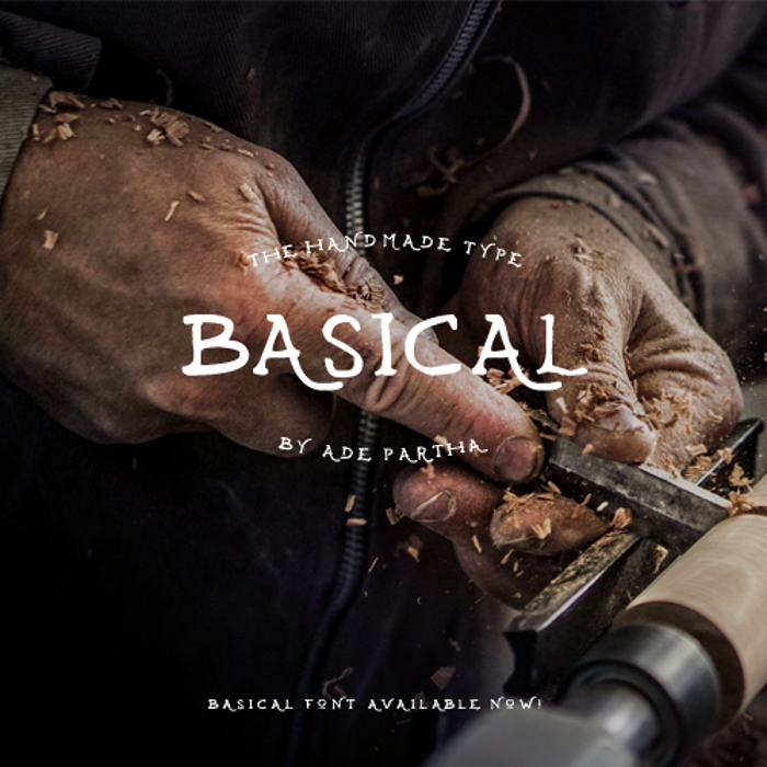 Basical Font poster