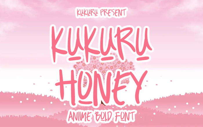 KUKURU HONEY Font poster