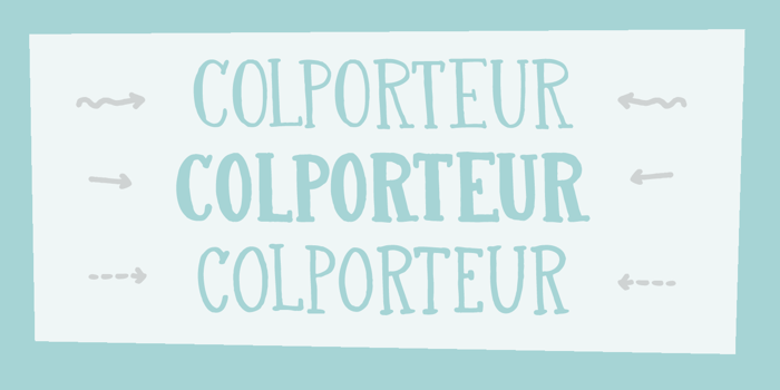 DK Colporteur Fat Font poster