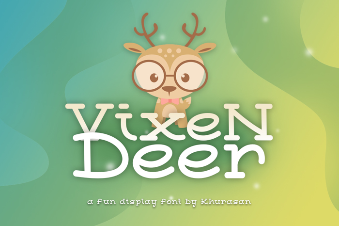 Vixen Deer Font poster