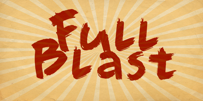 DK Full Blast Font poster
