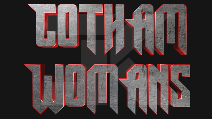 Gotham Womans Font poster