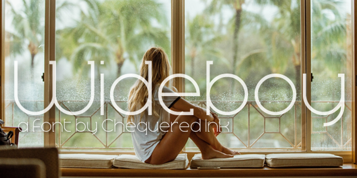 Wideboy Font poster