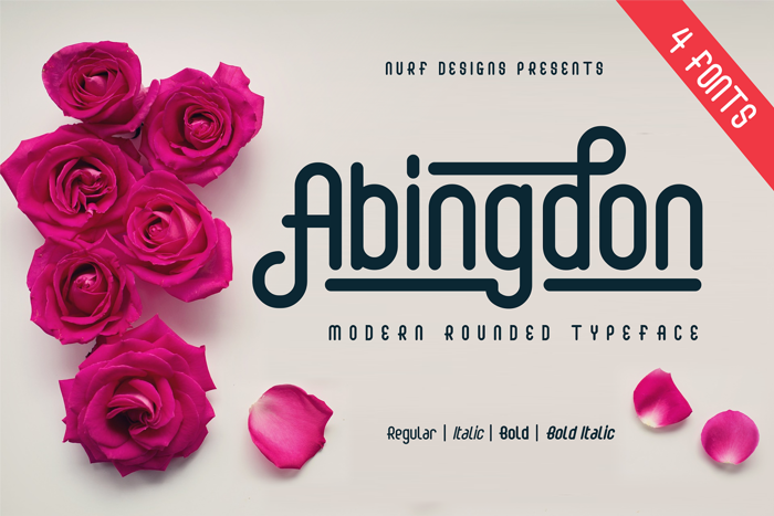 Abingdon Font poster