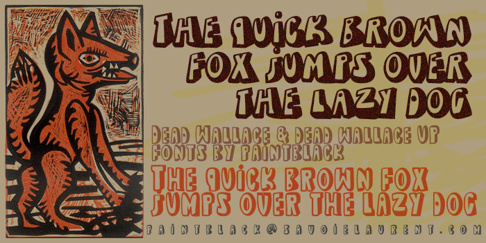 Dead Wallace Font poster