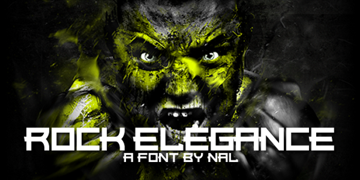 Rock Elegance Font poster