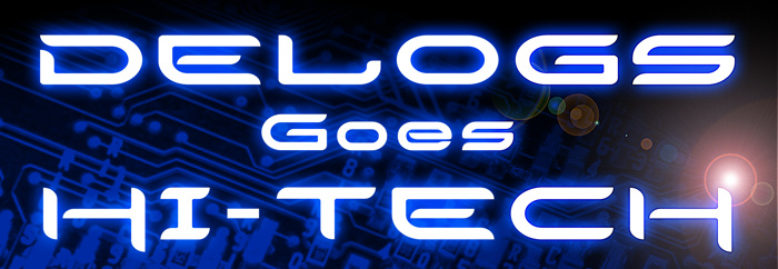 Delogs Goes Hi-Tech Font poster