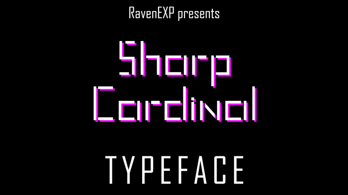 Sharp Cardinal Font poster