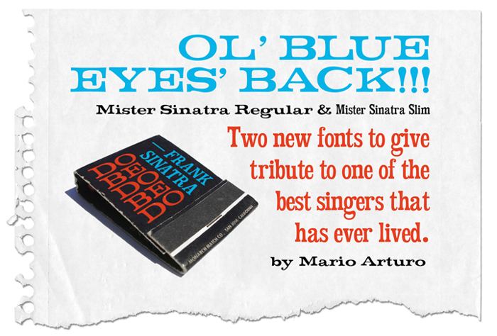Mister Sinatra Font poster