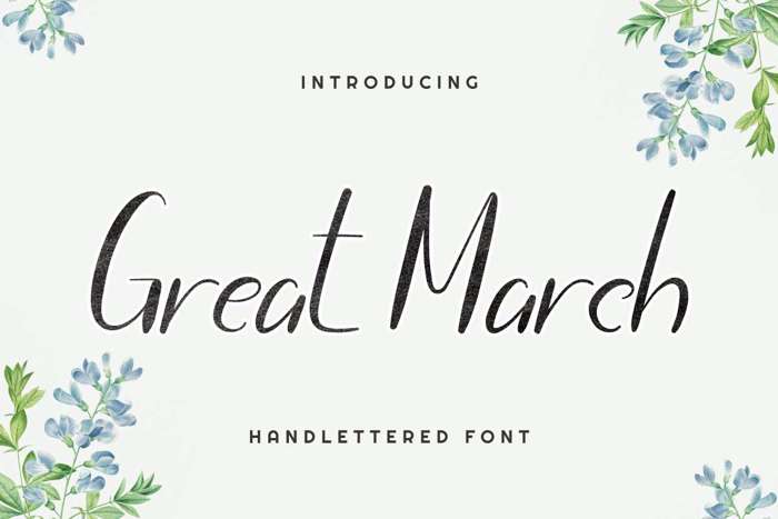 Great March Font poster