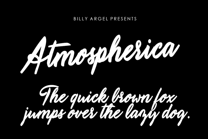 Atmospherica Font poster