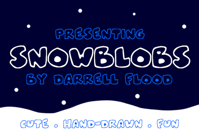Snowblobs Font poster
