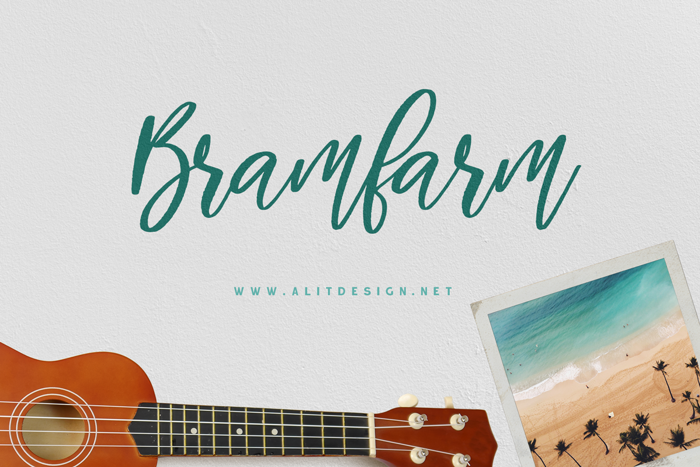 Bramfarm Font poster