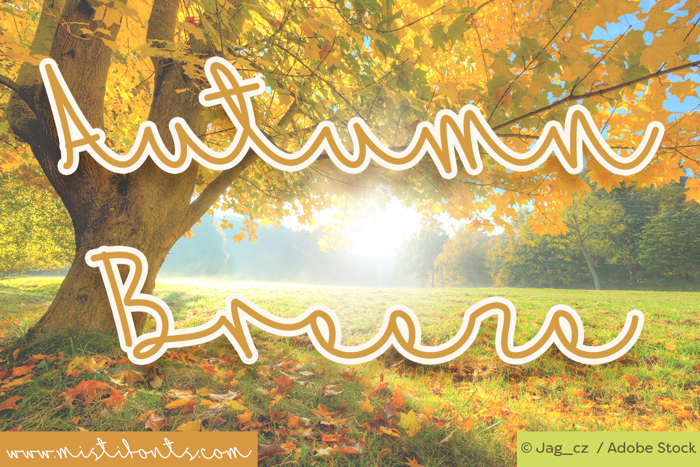 Mf Autumn Breeze Font poster