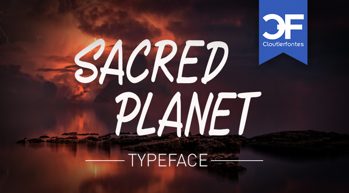 CF Sacred Planet Font poster