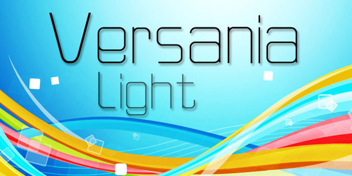 Versaniah_Light Font poster