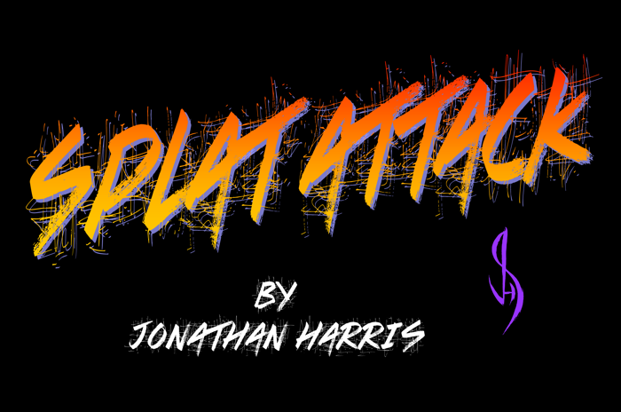 Splat Attack Font poster