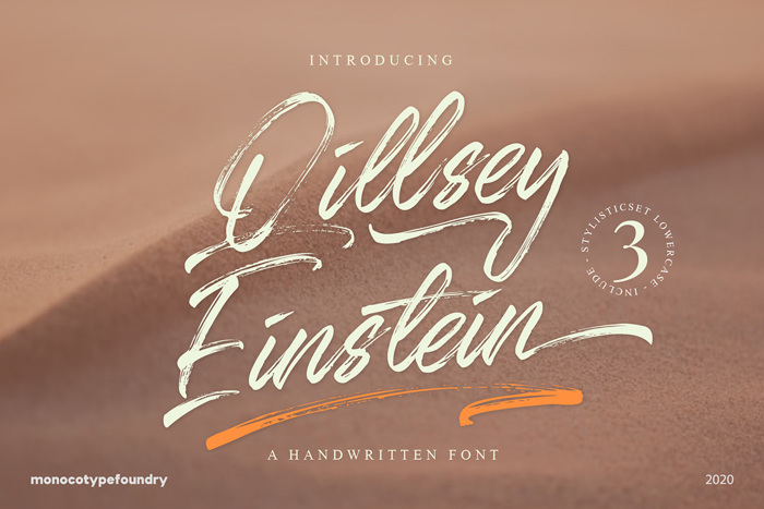 Qillsey Einstein Font poster