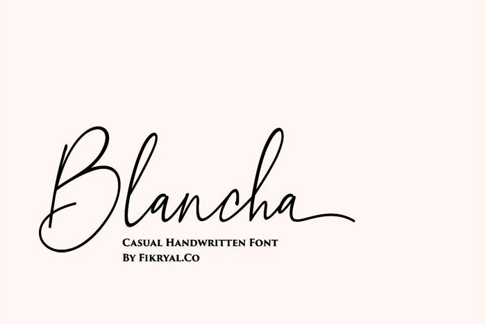 Blancha Font poster