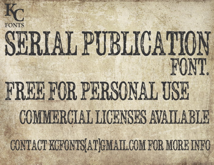 Serial Publication poster
