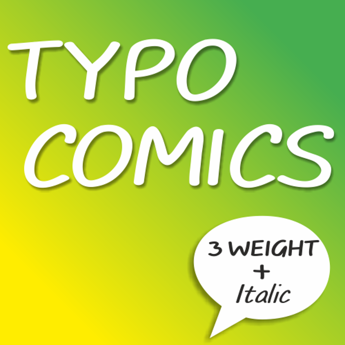 TYPO COMICS DEMO Font poster