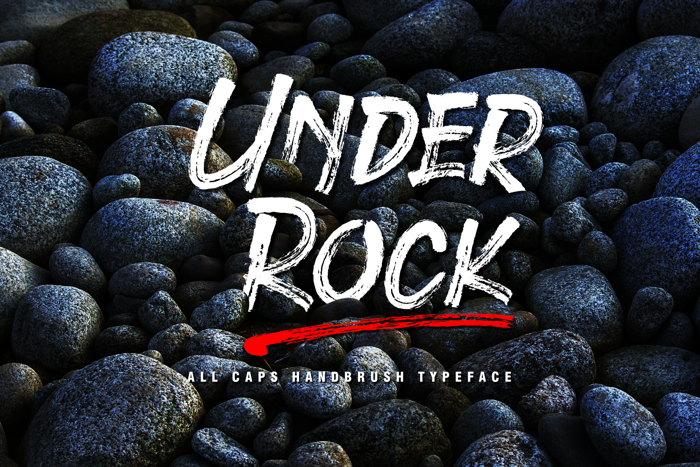 Under Rock Font poster