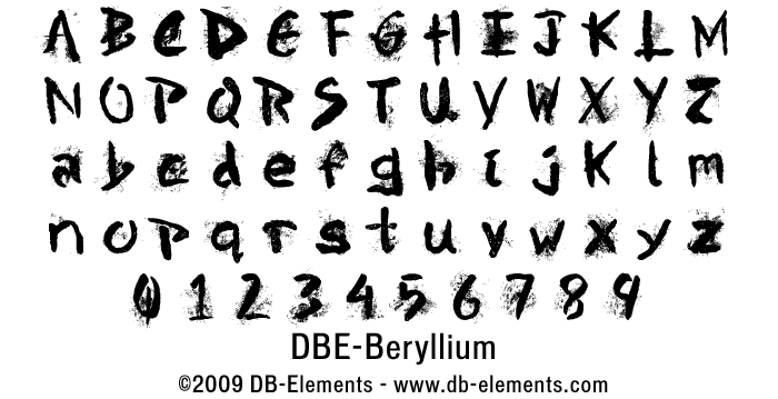 DBE-Beryllium Font poster